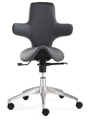 PU Leather Saddle Seat Ajustable Salon Office Chair 2 Years Hydrolytic Resistance