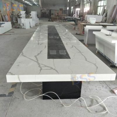 7m Long Cool Custom Marble Large Conference Room Table