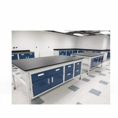 Pharmaceutical Factory Wood and Steel Lab Benches for Sale, Biological Wood and Steel Chemical Lab Furniture/