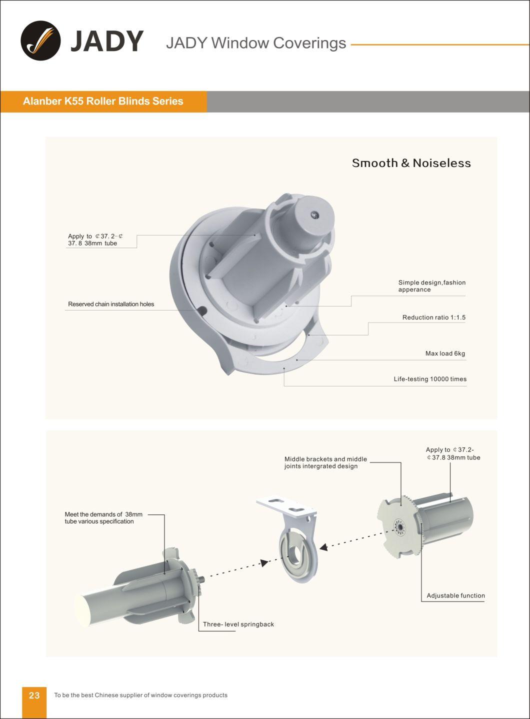 K55-43mm Fixed Without Deceleration Clutch Roller Blinds Components, for Window Blinds