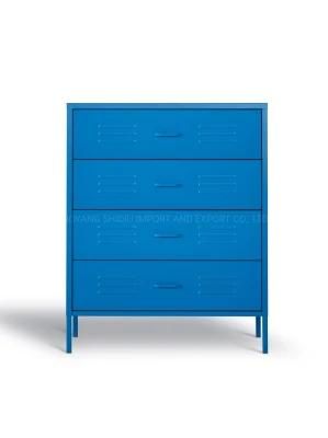 Metal Kd 4 Drawer Storage Cabinets for Home Use Bed/Living Room