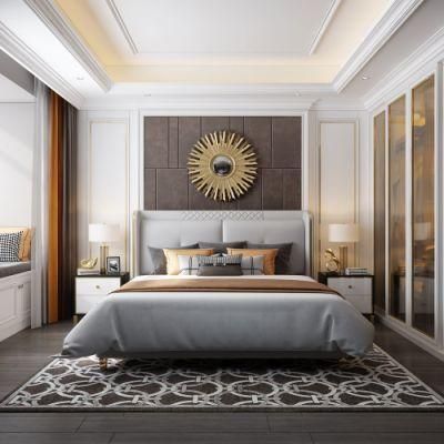 Wholesales Modern Luxury Storage Wooden Bed Frame Home Hotel Furniture Set Bedroom King Bed