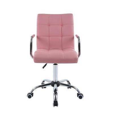 Modern PU Seats Swivel Bar Chair with Wheels Bar Stool Bar Furniture Commercial Furniture