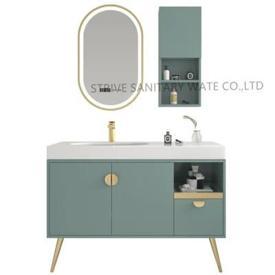 Windsor Blue 36 Inch Modern Exquisite Design Side Cabinet Bathroom Vanity