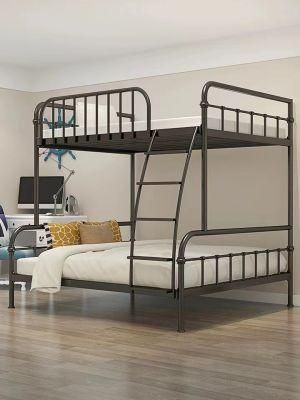 Upper and Lower Bunk Iron Frame Bed Two-Story High and Low Bed Iron Bed Double-Layer Mother-in-Law Bed Simple Modern Loft Bed
