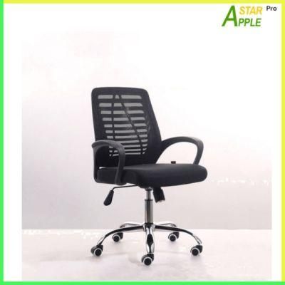 Chrome Base Stylish Mesh Office Chair with Big Castor