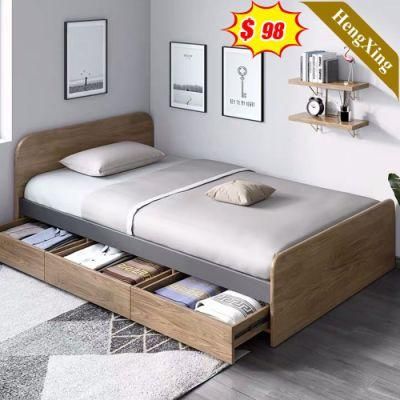 Wooden Bedroom Set Furniture Hotel King Single Student Beds Children Bunk Beds with Drawer Cabinet