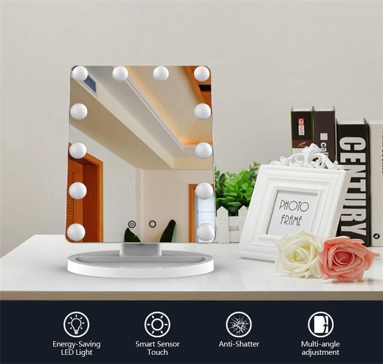 High-End ABS Frame Hollywood Vanity Mirror for Dressing