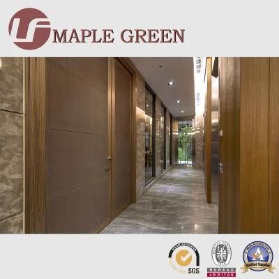 Wooden Veneer Top Panel Wall Hotel Fixed Furniture for Corridor Gallery