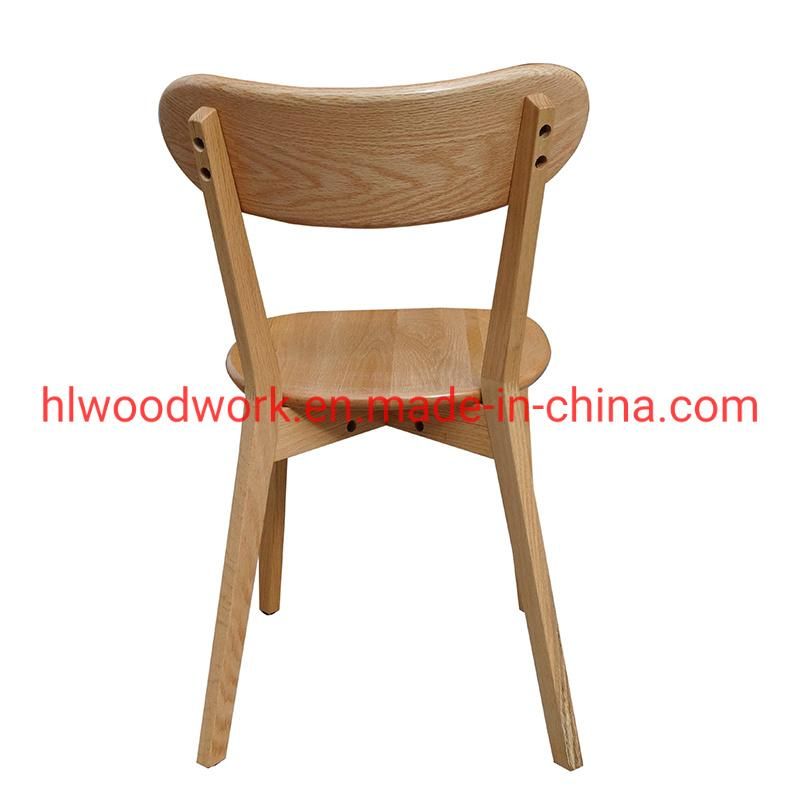 Cross Chair Oak Wood Dining Chair Wooden Chair Office Chair Round Seat Home Furniture