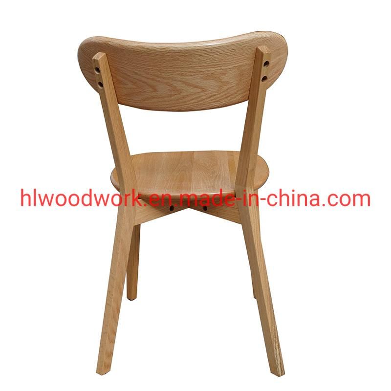 Cross Chair Oak Wood Dining Chair Wooden Chair Office Chair Round Seat Home Furniture