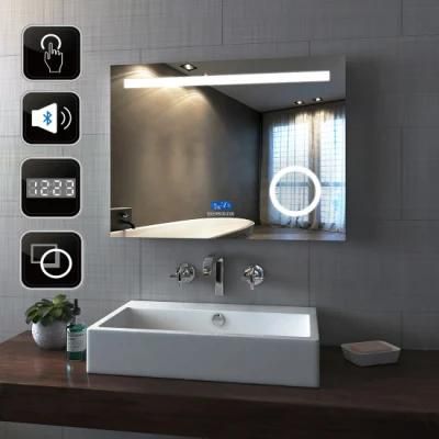 2020 Modern Decoration 3000-6500K 3 Key Setting Dimmer Touch Sensor Bathroom LED Makeup Mirror