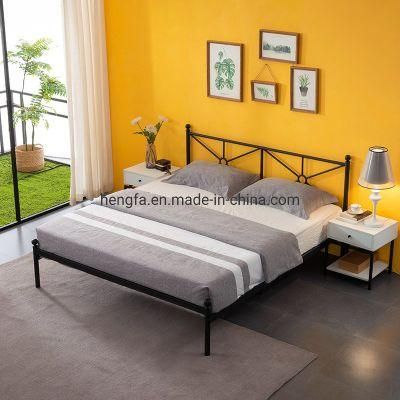 Factory Luxury Furniture Bedroom Household Full Size Iron Bed