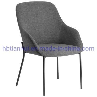 Modern Living Room Style Coffee Restaurant Dining Furniture Customized Design Upholstered Fabric Home Dining Chair