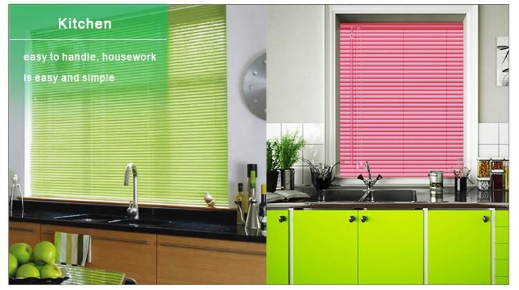 Customized Size 25mm Venetian Blinds, White Grey Silver Gold Waterproof Aluminum Blinds