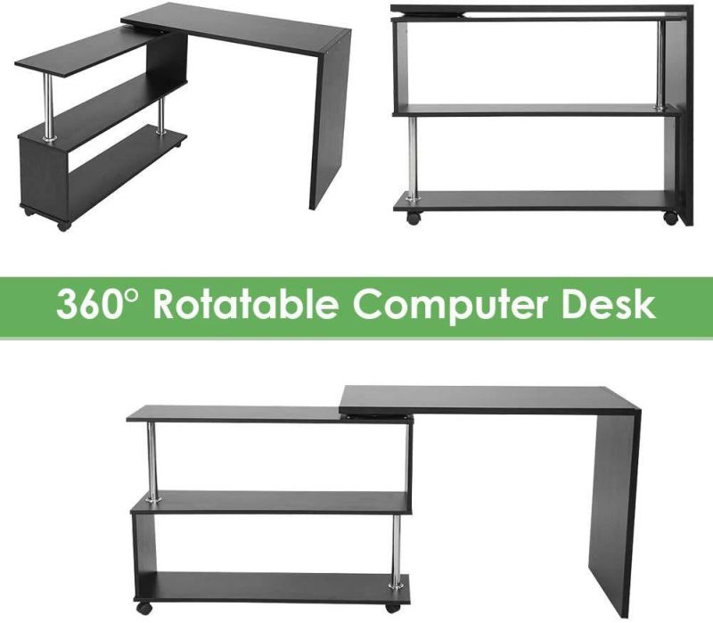 Modern Office Study Room Universal Removable Rotating Simple Computer Desk Furniture