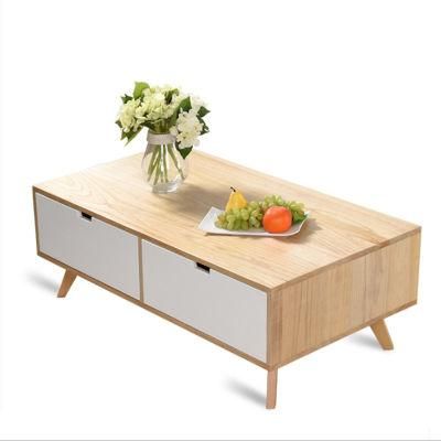 Nordic Simple Modern Solid Wood European Coffee Table Sofa Side Table 0502