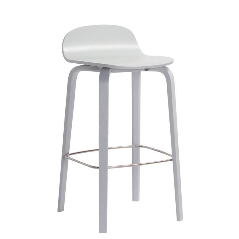 Modern Furniture Solid Wood Household Simple and Fashionable Bar Stool Bentwood Dining Chair