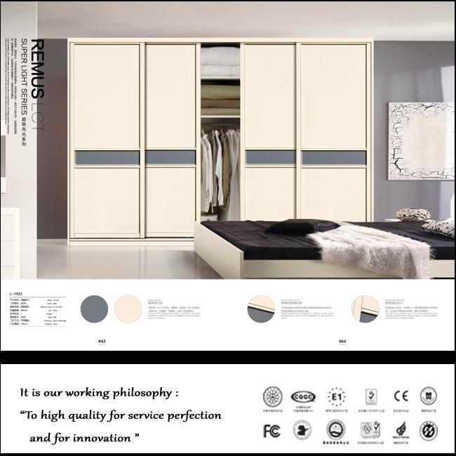 Modern High Glossy UV Sliding Doors Wardrobe