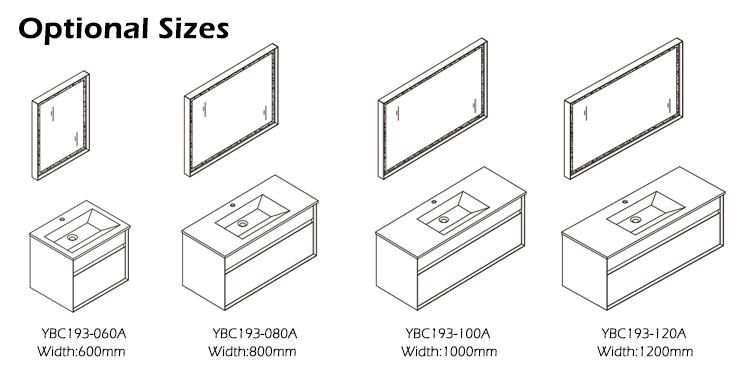 New Goldea Hangzhou Bathroom Furniture Basin Cabinet Standing MDF with High Quality