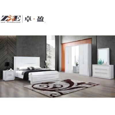 Modern Home Furniture King Size Glossy White Bedroom Furniture