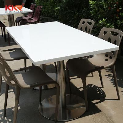 Fast Food Solid Surface Dining Table Chairs and Tables Restaurant Solid Surface