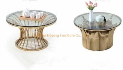 Wedding Event Table Glass/Marble Top Hotel Furniture Living Room Coffee Table