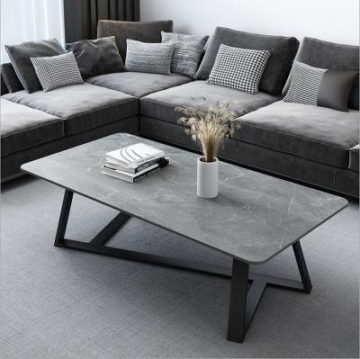 Rock Board Coffee Table Simple Modern Tea Table Living Room Furniture 0538