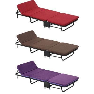 Modern Single Iron Folfable Hospital Folding Hotel Furniture Bed Cot