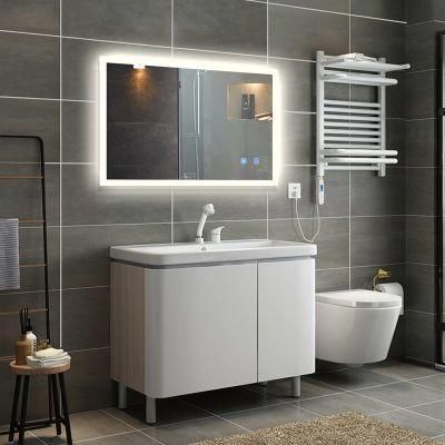 Hotel &amp; Home Decoration Wall Mounted Luxury Bath Furniture Long Wall Illuminated LED Mirror with Defogger
