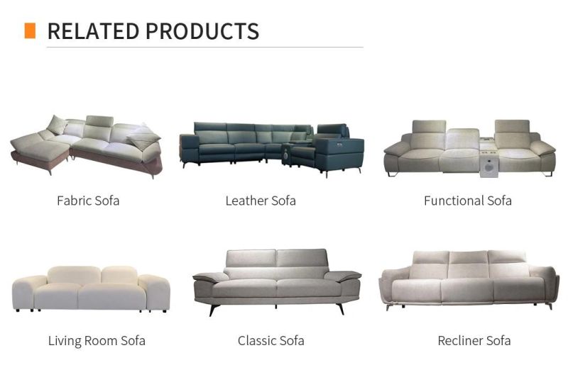 Modern Design High Quality Hardwood Frame and High Quality Bonded Home Furniture Fabric Sofa