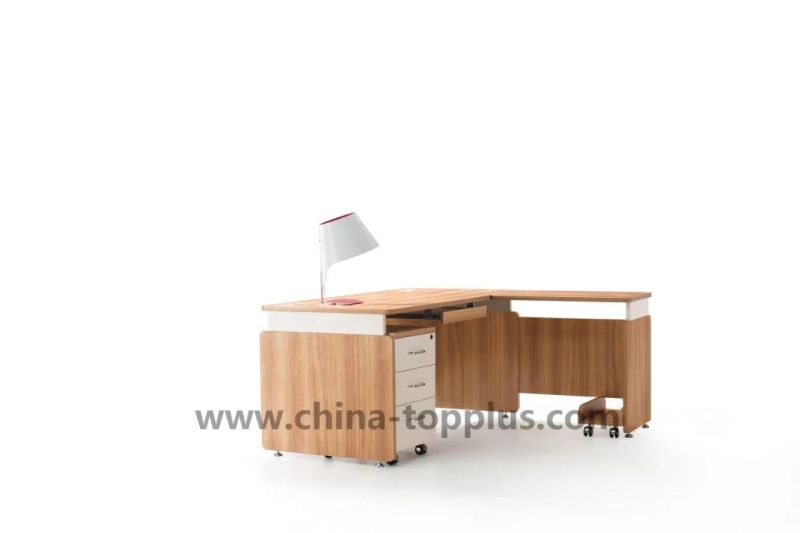 1.6 M Melamine Modern Office Table L Shape Desk Office Furniture (M-T1807)