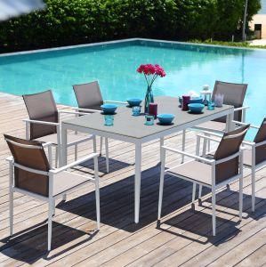 Simple Style Outdoor Garden Furniture with UV Resistant Textilene Fabric Durable