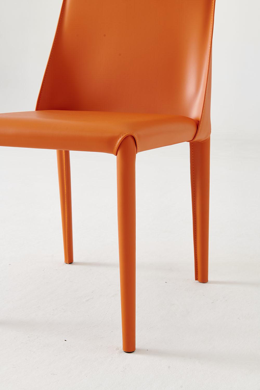 Hot Selling New Design Furniture Orange Dining Chair