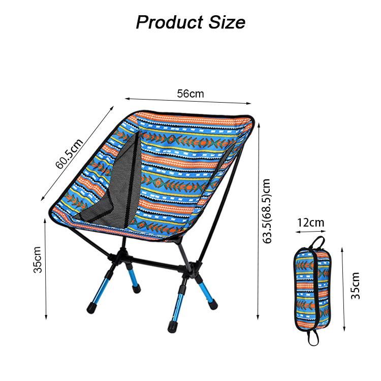 Indian Style Outdoor Camping Portable Folding Aluminum Moon Chair