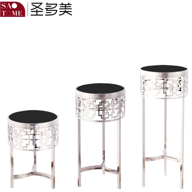 Three Sizes of Square Flower Stands for Modern Outdoor Garden Furniture