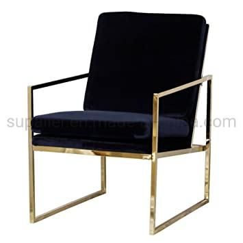Cheap Price Living Room Furniture Black Velvet Accent Chair