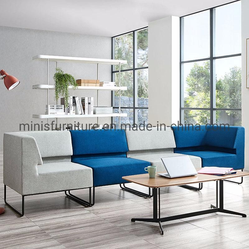 (M-SF30) Home/Hotel/Office Modern Simple Design Fabric L-Shaped Sofa Furniture with Mixed Colors