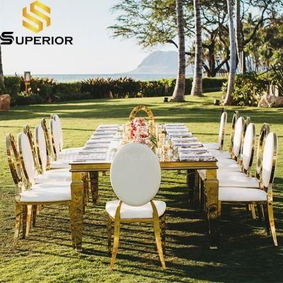 Promotion Hot Sale Gold Stainless Steel Wedding Chair for Event