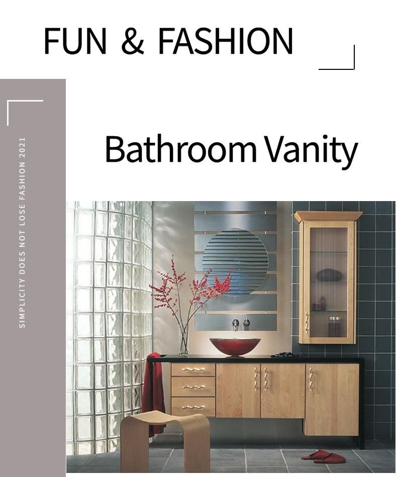 World Popular Floor-Mounted Solid Wood Bathroom Vanity