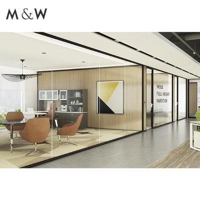 New Arrival Modern Partition Modern Design High Aluminum Aluminum Frame Aluminium Glass Wall Office Furniture