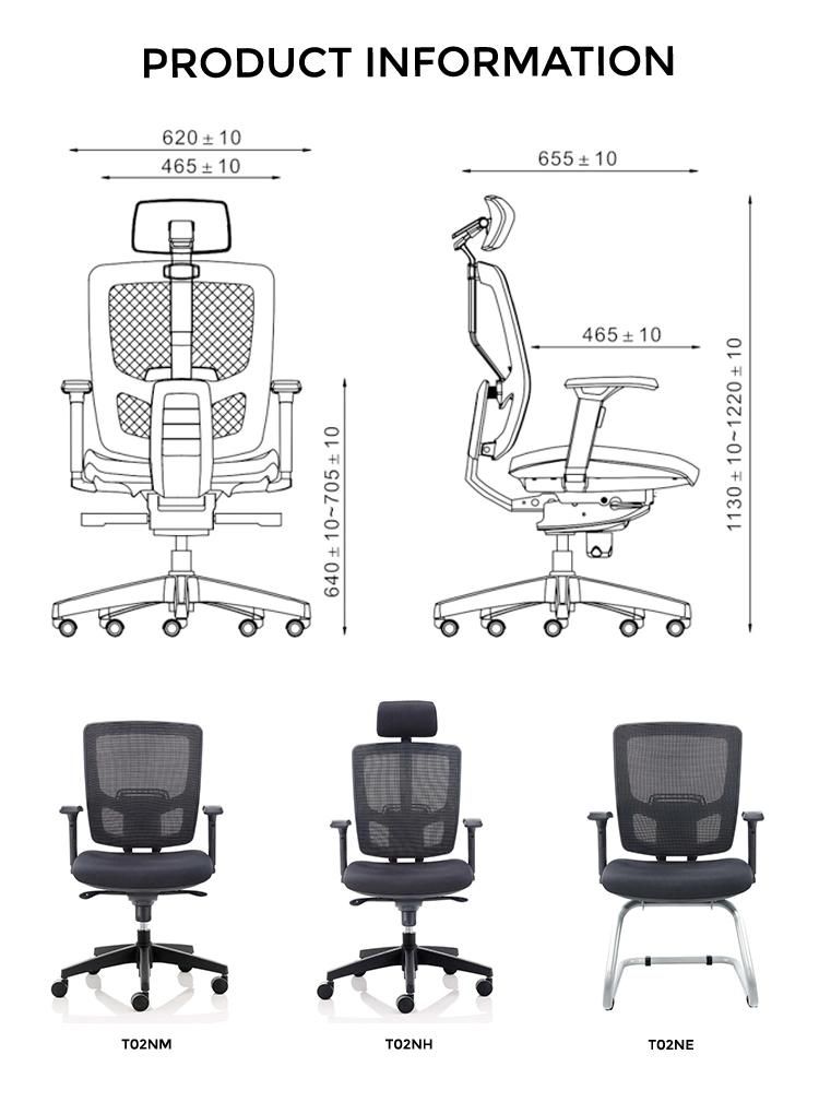 Modern Office Lift Swivel Mesh Fabric Computer Executive Recliner Chair