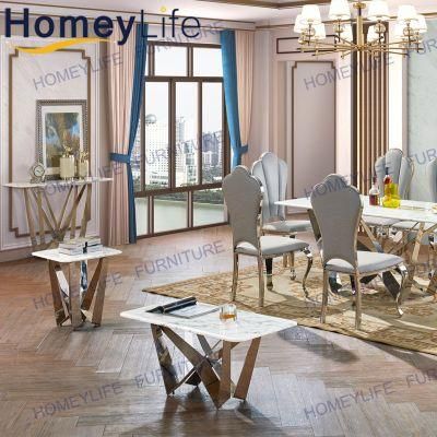 Rustic Design Indoor Outdoor Furniture Marble Coffee Table Tea Table