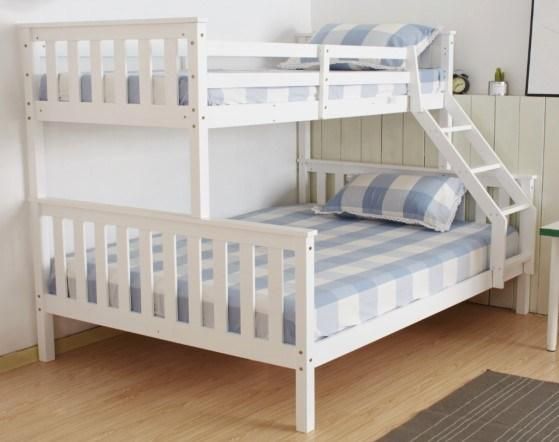 Modern Design Popular Solid Wood Triple Pine Bunk Bed