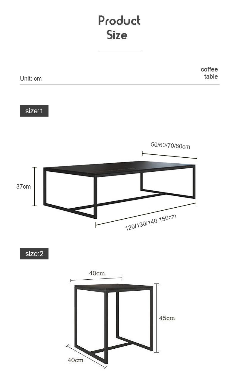 MID-Century Outdoor Hotel Furniture Sets Square Coffee Table for Sale