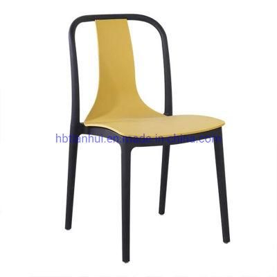 Modern Furniture Design Cheap Garden White Plastic Chair Weight Stackable Outdoor Plastic Dining Chair