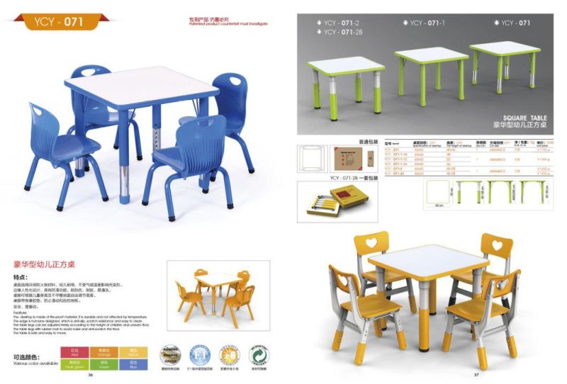 Kids Table with Metal Frame, Preschool and Kindergarten Children Table