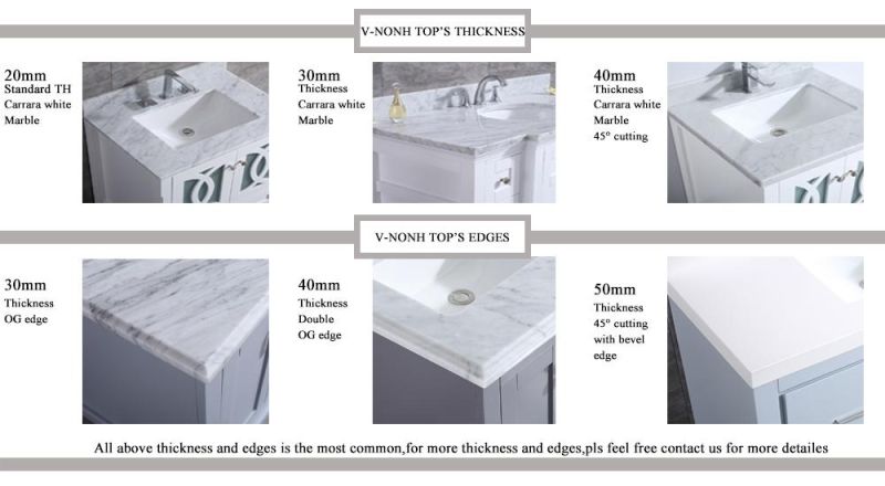 Elegant Wholesale Solid Wood Bath Cabinet Furniture with Mirror