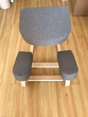 2022 Hotsale Modern Rocking Wooden Ergonomic Office Kneeling Chair or Knee Chair with Backrest/Back Support