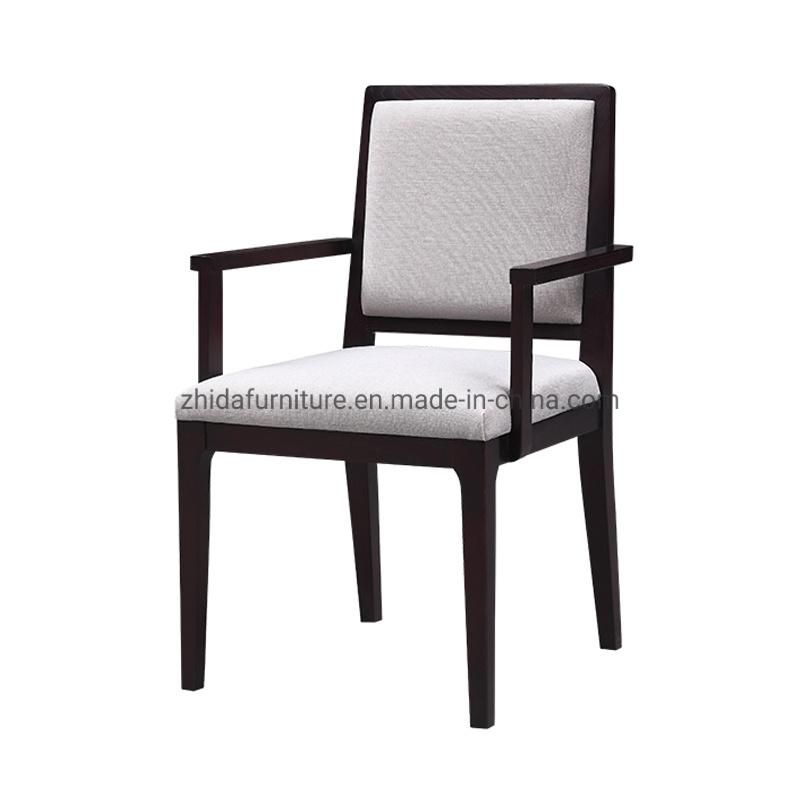 Armrest Wooden Dining Chair Coffee Shop Restaurant Chair